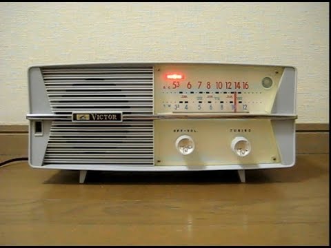 真空管ラジオ 　日本ビクター　 6A-2213 「デューク・エイセス　花はどこへいった」を聴いてみました。