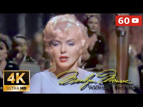 Marilyn Monroe 4K Colorized / AI Restored - I Wanna Be Loved By You - 1959